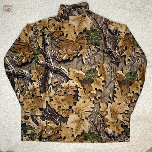 Vintage Cabela’s Advantage Camouflage Fleece Long Sleeve Shirt: Size Extra Large - Picture 2 of 11